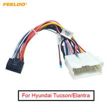 FEELDO-Adaptador de Radio estéreo para coche, arnés de cableado de 16 pines para Hyundai Tucson Elantra, cable de alimentación de Audio, Plug and play, 1 ud. 2024 - compra barato