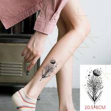 Водостойкая временная татуировка-наклейка, цветок, трава, дерево, боди-арт, флэш-тату, накладная татуировка на запястье, ногу, шею для женщин и мужчин 2024 - купить недорого