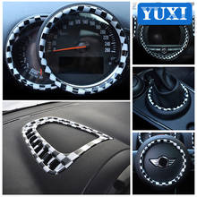 Car interior Decorative Black white ABS plastic sticker For BMW MINI ONE COOPER S JCW F54 F55 F56 F57 F60 Styling Accessories 2024 - buy cheap