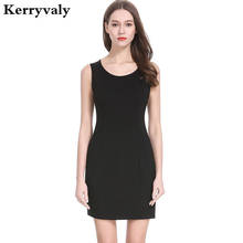 Summer Black Straight Hip Sexy Bodycon Dress Moda Mujer  Women Short Bottoming Mini Party Dress Robe Femme KYS015 2024 - buy cheap