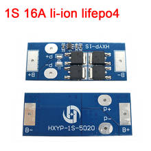 DYKB 1S 16A 3,7 В Li-Ion 3,2 в lifepo4 BMS PCM литиевая плата защиты батареи bms pcm для 1s батарей 2024 - купить недорого