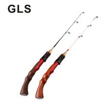 GLS brand is easy to carry big fishing heavy flat tail winter fishing rod 50-70CM plugged in small sea boat ice fishing rod 2024 - buy cheap