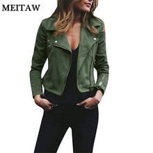 New 2019 Autumn Winter Women Jacket Coat Casual Long Sleeve Zipper Bomber Jacket Female Turn-down Neck Slim Outwear Tops 2024 - buy cheap