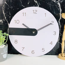 Wood Wall Clock Modern Design Nordic Style Silent Clock Round 30cm Room Decoration Wall Clock PR Sale 2024 - buy cheap