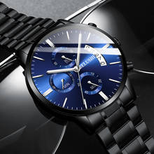 Top Brand Luxury Watches Men Casual Business Men's Watch Stainless Steel Waterproof Quartz Wristwatches Male Clock Drop Shipping 2024 - buy cheap