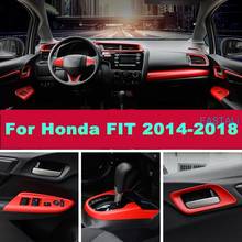 Car interior decorative frame steering wheel stickers air outlet center console gear box frame part For Honda FIT JAZZ 2014-2018 2024 - buy cheap