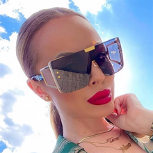 New Big Square Sunglasses Women 2021 Side Shield Fashion Flat Top Sun Glasses Gradient Oversized Shades Oculos de sol feminino 2024 - buy cheap