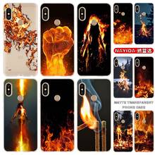 Soft Silicone Case For Xiaomi Redmi Note 11 10 9 8 7 Pro Max 10s 9s 8t 4G 5Gr Texture fire Fundas 2024 - buy cheap