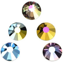 5 New Colors Glittering Non Hot Fix Rhinestones Crystal Glass Flatback Nail Art Rhinestones For Nail Art Decoraton A02 2024 - buy cheap