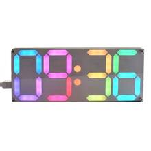 Современные светодиодные цифровые часы, большие радужные цветные цифровые трубки DS3231, часы «сделай сам», электронные наборы с возможностью выбора цвета s 2024 - купить недорого