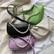 Retro small bags for women 2020 new Korean wild one-shoulder armpit bag fashion messenger pearl handbag and purses sac a main 2024 - buy cheap