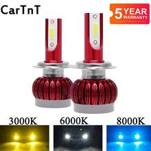 2PCS H7 LED H4 H1 H3 H11 H13 H8 HB1 9004 HB3 9005 HB4 9006 HB5 9007 9012 Car LED Headlight Bulbs 3000K 6000K  8000K Fog Headlamp 2024 - buy cheap