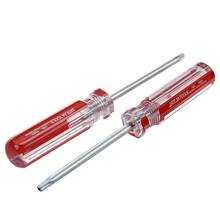 2 шт. красные прозрачные нескользкие рукоятки 4 мм магнит наконечник T25 Безопасности Torx отвертки 2024 - купить недорого