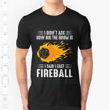 I cast camiseta masculina fireball, camiseta de preto engraçada de streetwear do dragon ball, camisa, 2024 - compre barato