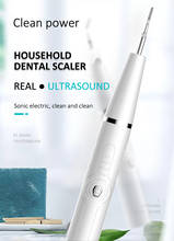 Home Use Electric Dental Scaler Ultrasonic Calculus Remover Tooth Cleaner LED Light Sonic Smoke Stains Tartar with Dental Floss 2024 - buy cheap