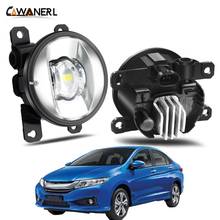 Conjunto de luzes de neblina para honda city grace ballade, lâmpadas led direito e esquerdo, lâmpadas diurnas h11 12v, 2014-2018 2024 - compre barato