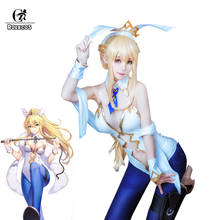 ROLECOS Fate Arutoria Pendoragon Cosplay Costume Jumpsuit FGO Saber Women Sexy Bunny Girl Costume FGO Cosplay 2024 - buy cheap