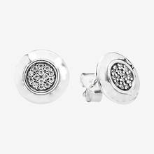 Pendientes de plata de ley 925 para mujer, conjunto de aretes redondos a la moda, regalo de boda, joyería 2024 - compra barato