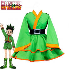 Fantasia verde de kimono para homens e mulheres, cosplay do anime caçador gantilha · freecss, halloween, festa de carnaval 2024 - compre barato