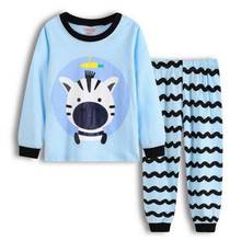 Conjunto de Pijamas de algodón para niños y niñas, ropa de dormir con estampado de dibujos animados, para el hogar 2024 - compra barato