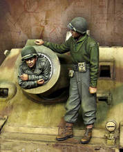 Figura de resina para guerreiro antigo, 1/35, inclui 2 (sem tanque), kits de modelo em miniatura sem pintura 2024 - compre barato