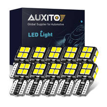 AUXITO 10Pcs W5W T10 LED Bulb 2835-SMD 2825 194 168 LED Canbus Car Interior Dome Reading Mirror Trunk Light Auto Lamp 6000K 2024 - buy cheap