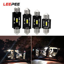 LEEPEE Автомобильная интерьерная купольная лампа C5W светодиодный светильник CANBUS DC 12 В 31 мм 36 мм 39 мм 41 мм C10W светодиодный светильник для Чтения номерного знака 2024 - купить недорого