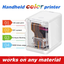 Impressora colorida portátil, mini-impressora com cartucho wi-fi, conexão usb, home office 2024 - compre barato