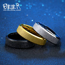 BEIER кольца из нержавеющей стали 316L для мужчин и женщин золотого/серебряного цвета, обручальное кольцо, ювелирные изделия, аксессуары BR-R076 2024 - купить недорого