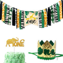 Wild One Birthday Party Garland Decorations Kids Jungle Safari Banner Decoration First 1st Birthday Safari Jungle Party Decor 2024 - buy cheap