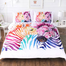 3d Bedding Sets Single Twin Queen Size Bedclothes Bed Linen Color Horse Printing Mysterious Duvet Cover Set 2024 - buy cheap