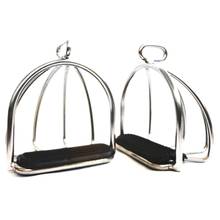 2 Pcs Cage Horse Riding Stirrups Steel Horse Saddle Anti-Skid Horse Pedal Equestrian Safety Equipment 2024 - buy cheap