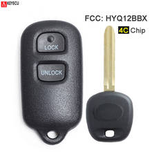 KEYECU 4C Chip HYQ12BBX HYQ12BAN HYQ1512Y Replacement 2+1 3 Button Remote Car Key Fob for Toyota Highlander Prius 2001 2002 2003 2024 - buy cheap