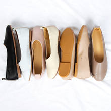 Ballet Soft Sole Retro Shoes Genuine Leather Round Toe Ladies Shoes Flat Heels Shallow Women’s Shoe Autumn 2024 - buy cheap