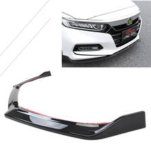 For Honda Accord 10th 2018 2019 2020 Car Front Bumper Lip Trim Around Grill Lip Protection Cover Gloss Black 2024 - buy cheap