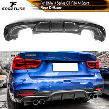 Carbon Fiber / FRP Car Racing Rear Bumper Lip Diffuser for BMW 3 Series F34 GT 320i 328i 335i M Sport Bumper 4-Door 2014 - 2017 2024 - buy cheap