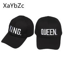 KING QUEEN Embroidered Snapback Caps Lover Men's and Women's Baseball Cap Black Hip Hop Cap Snapback Hat Couples Hip Hop Sports 2024 - buy cheap