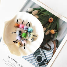 10pcs 3D Resin Bubble Drink Bottle Charms 27*10mm Pearl Milk Tea Pendants for Jewelry DIY Handmade Earrings Bracelet Finding 2024 - buy cheap