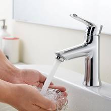 Bathroom Basin Faucet Chrome Single Handle Kitchen Sink Faucets Cold and Hot Mixer tap Water Bathroom 2024 - buy cheap