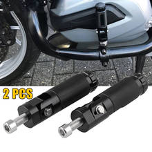 2 pçs cnc de alumínio universal motor da motocicleta bicicleta dobrável apoio para os pés pé pegs pedais conjunto peças acessórios da motocicleta 2024 - compre barato