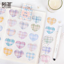 46 pcs/set The Dream Land Grid Hearts Paper Sealing Stickers Scrapbooking DIY Sticker Decorative Diary Stationery 2024 - buy cheap