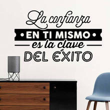 Spanish Inspirational Sentences Wall Decal Positive Quotes Vinyl Wall Sticker Art Decals For Spanish Home Decoration Murals 2024 - buy cheap