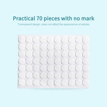 70pcs Dot Self Adhesive Fastener Tape Double-sided Adhesive Strong Glue Sticker Seamless Transparent Round Tape Home Improvement 2024 - buy cheap