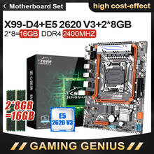 X99 D4 motherboard set With Xeon E5 2620 V3 LGA2011-3 CPU 2pcs X 8GB =16GB support DDR4 2400MHz Memory SATA3.0 PCI-E 16X SDD M.2 2024 - buy cheap