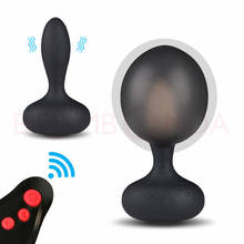 Wireless Remote Dildo Male Prostate Massager Inflatable Anal Plug Vibrating Butt Plug Anal Expansion Vibrator Sex Toys For Men 2024 - buy cheap