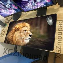 XGZ Animal Lion Stare Large Gaming Mouse Pad Lock Edge Custom Computer Table Mat Speed Rubber Stripe Non-slip 900x400/900x300 2024 - buy cheap