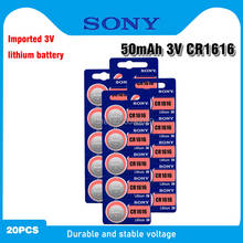 20pc 100% Original Sony CR1616 3V Lithium battery Button coin cell DL1616 ECR1616 LM1616 For Watch Electronic Toy Remote Control 2024 - buy cheap