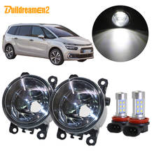 Buildreamen2 For Citroen C4 Car Accessories H11 Front Fog Light Assembly Lampshade + Bulb DRL Daytime Running Lamp 12V 2024 - buy cheap
