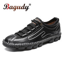 Zapatos clásicos de cuero genuino para hombre, calzado informal de alta calidad, cómodos y suaves para caminar, color negro 48 2024 - compra barato