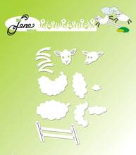 Troqueles de corte de Metal de oveja para bebé, troqueles grabados para manualidades, fabricación de tarjetas de papel, álbum de recortes, artesanía en relieve, bricolaje, nuevo 2021 2024 - compra barato